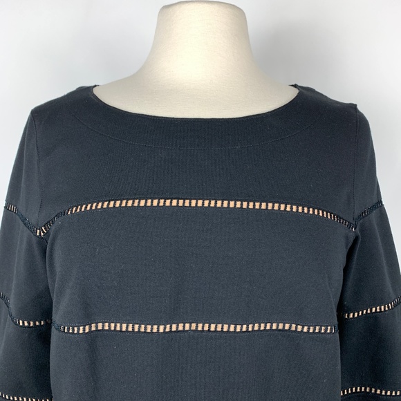 AKRIS PUNTO 8 100% Italian Silk Knit Blouse Black - Picture 3 of 7